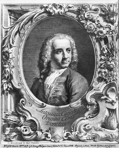 Portrait of Antonio Canaletto, Title Page Illustration from 